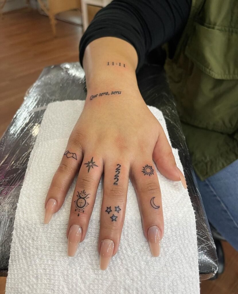 Finger tattoo for lover