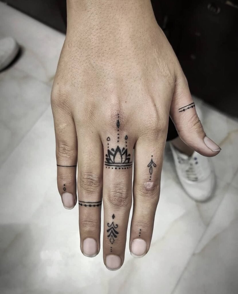 Finger tattoo ring for all