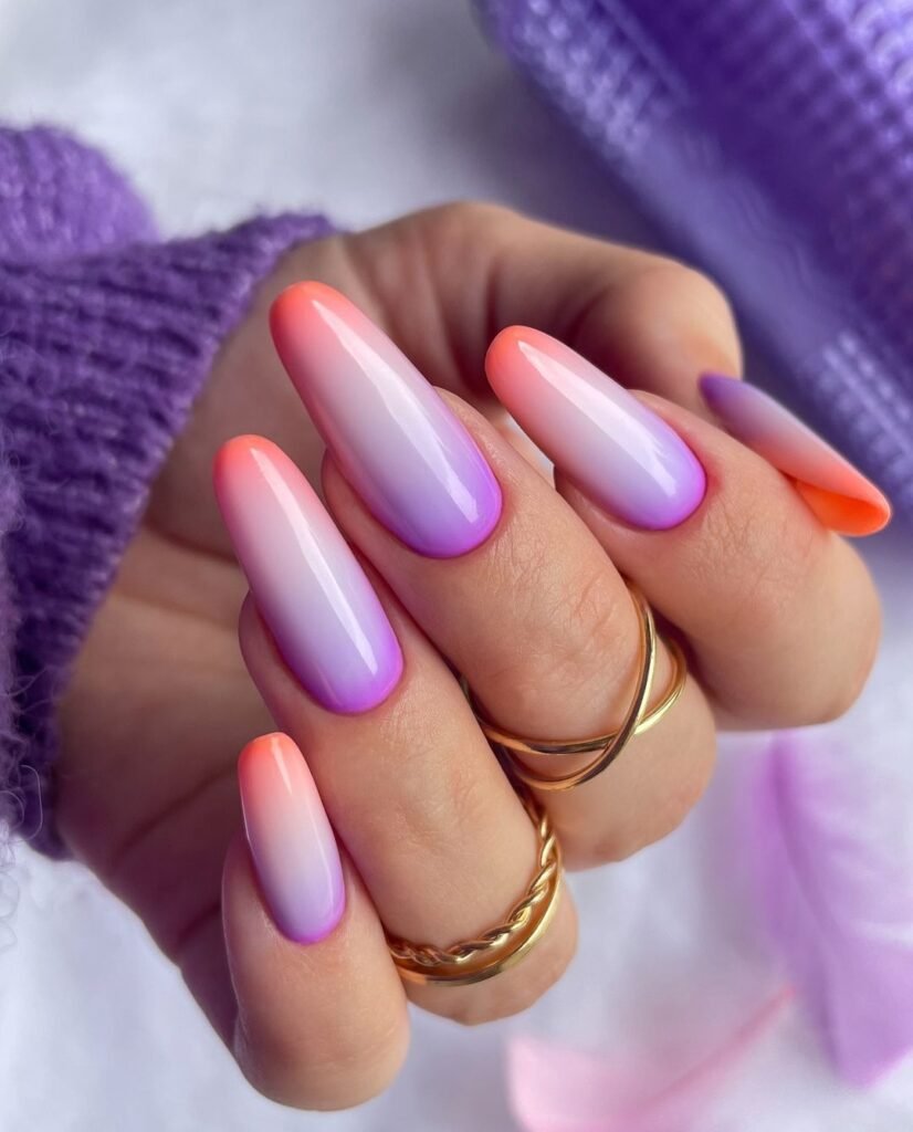 Ombre nails design