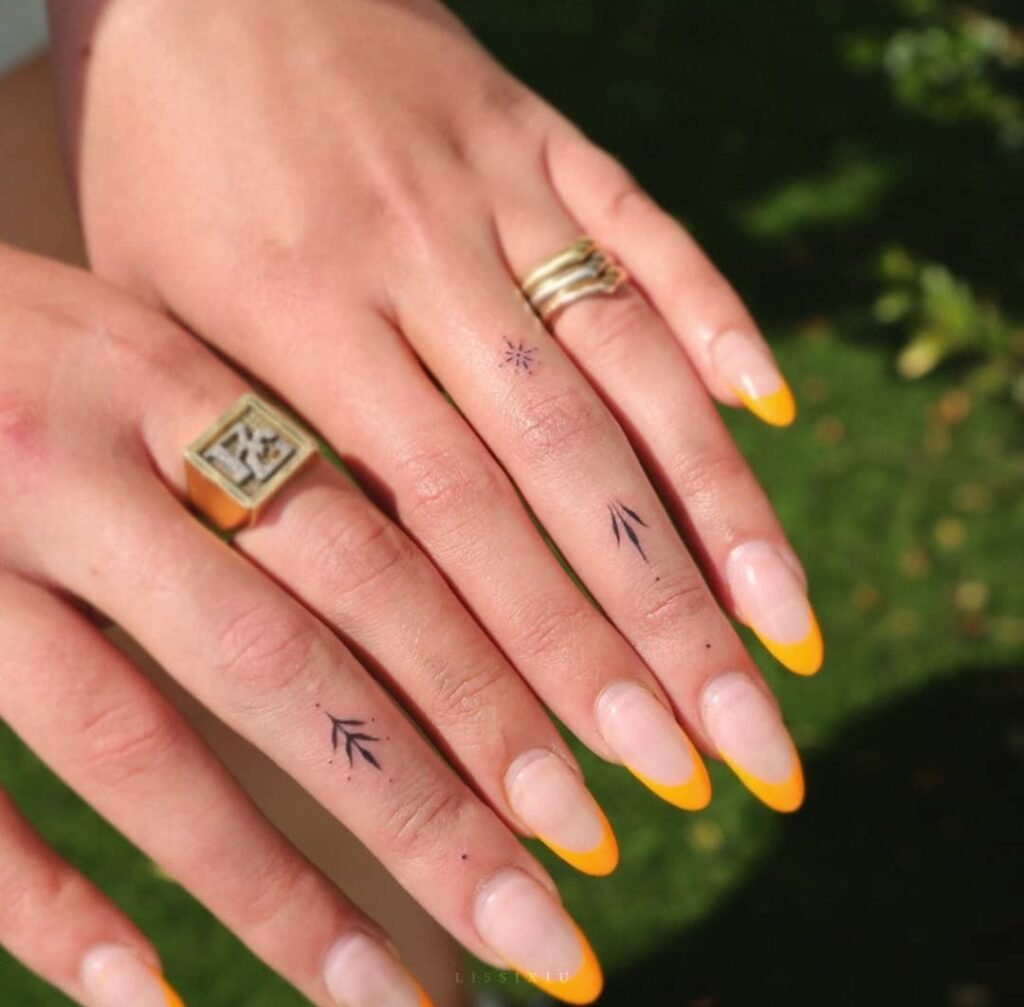 finger tattoo for women