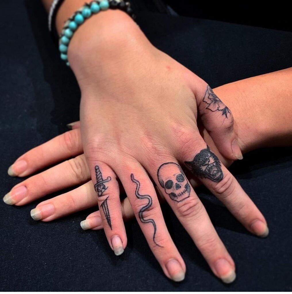 finger tattoo ideas for man