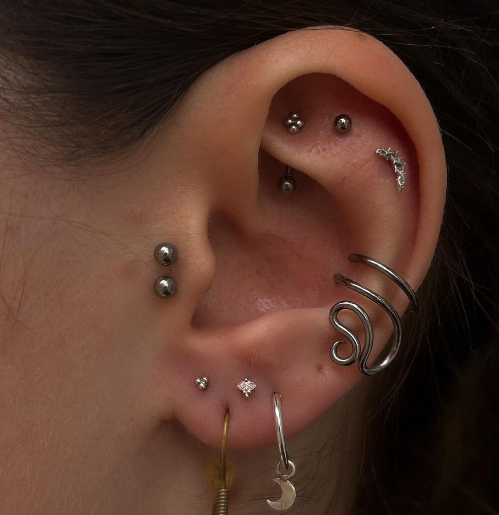 multiple helix piercing ideas