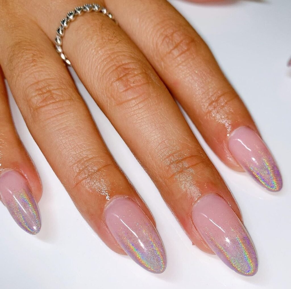 ombre nails nude