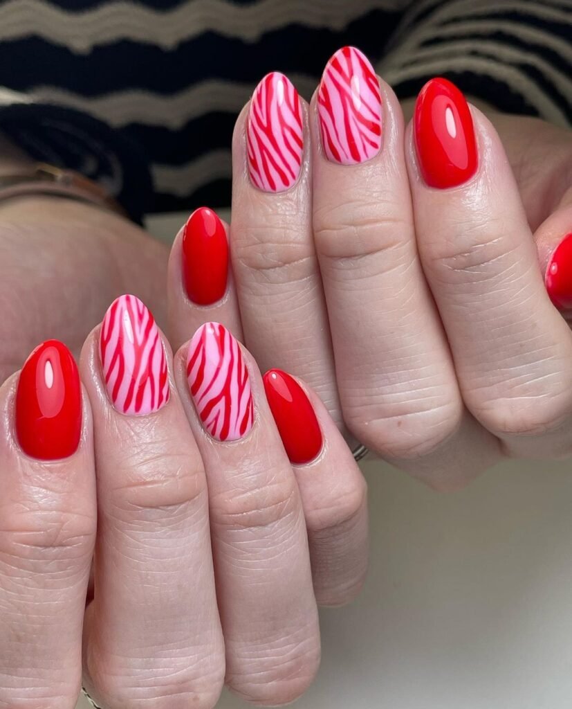 red hot cute nails