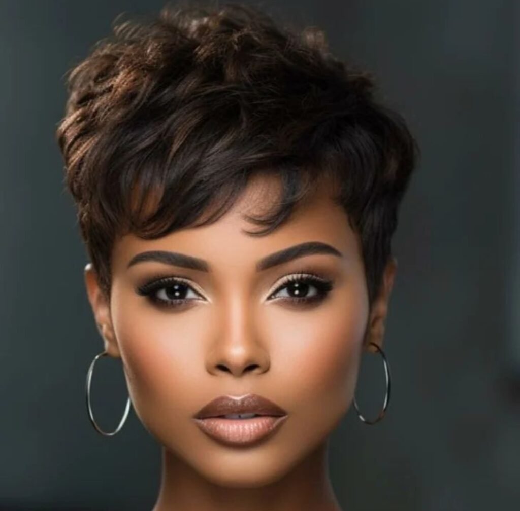 very short hairstyle for women