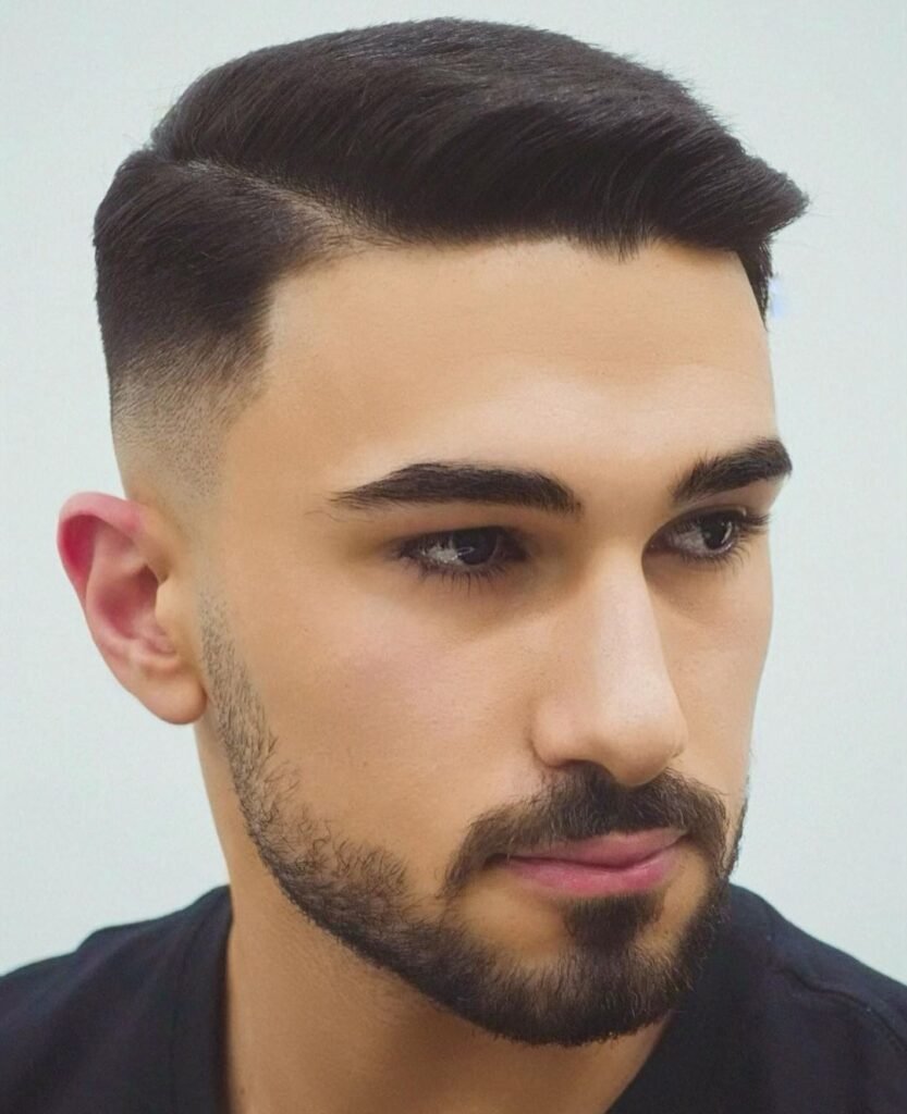 Mid Fade handsome look