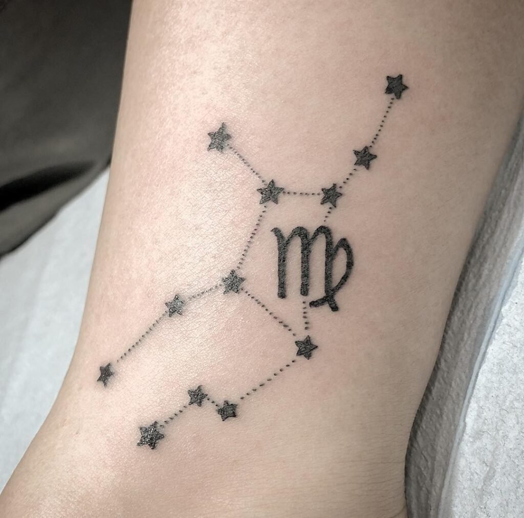 Simple virgo tattoo