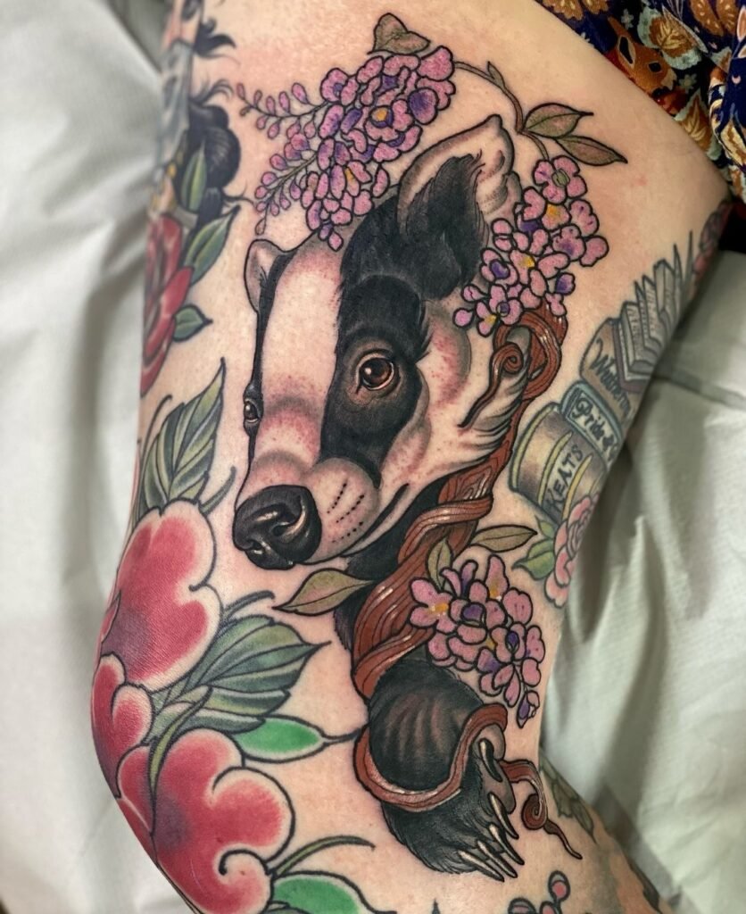 women's thigh tattoos