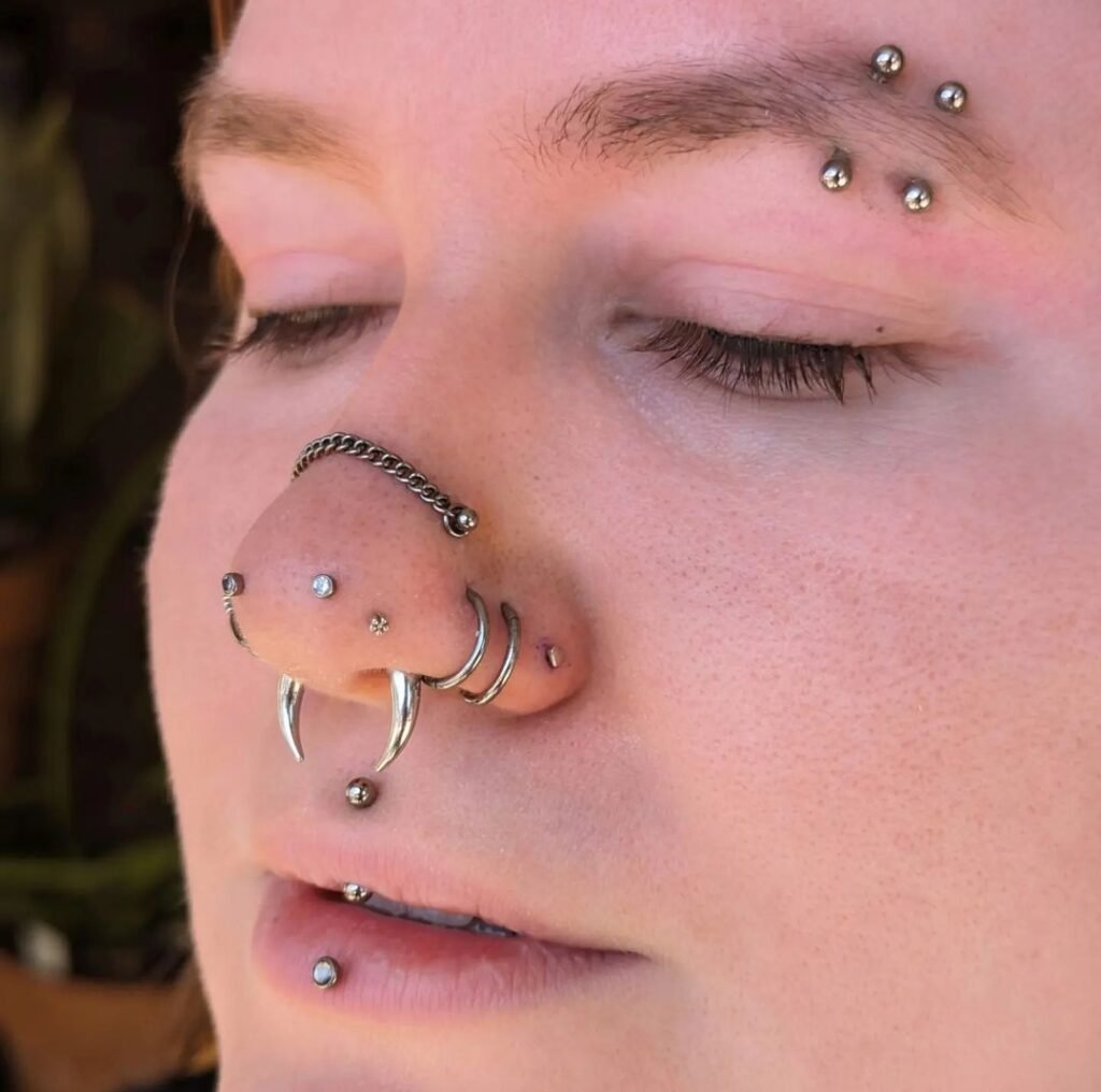 Bold Nose piercing