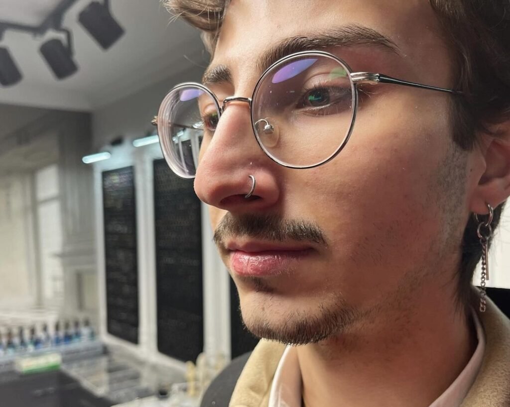 Nose piercing boys