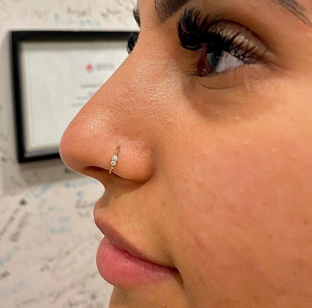 Nose piercing photos