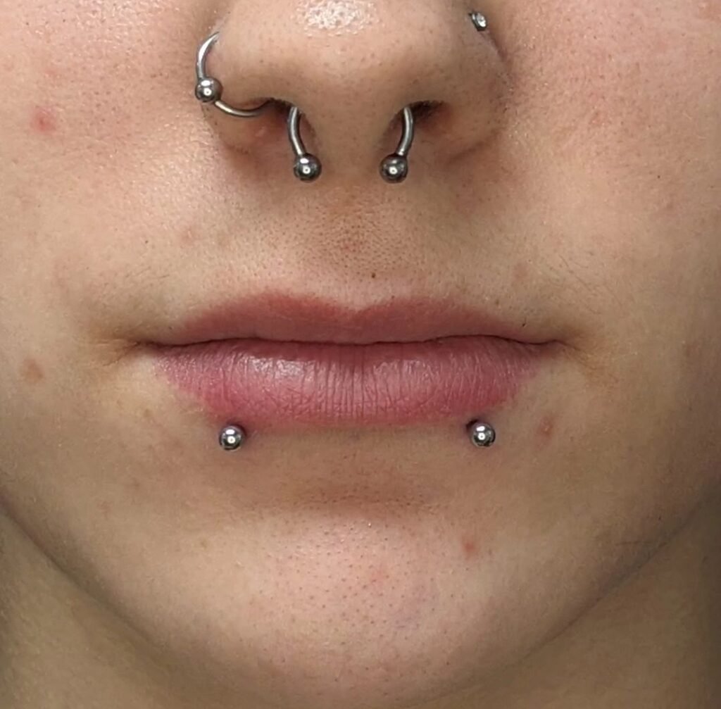 Snake bite piercing jewelry