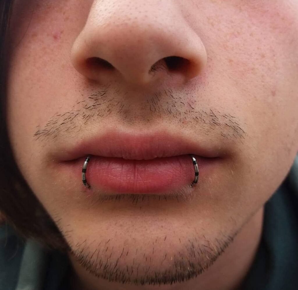 Snake bite piercing men
