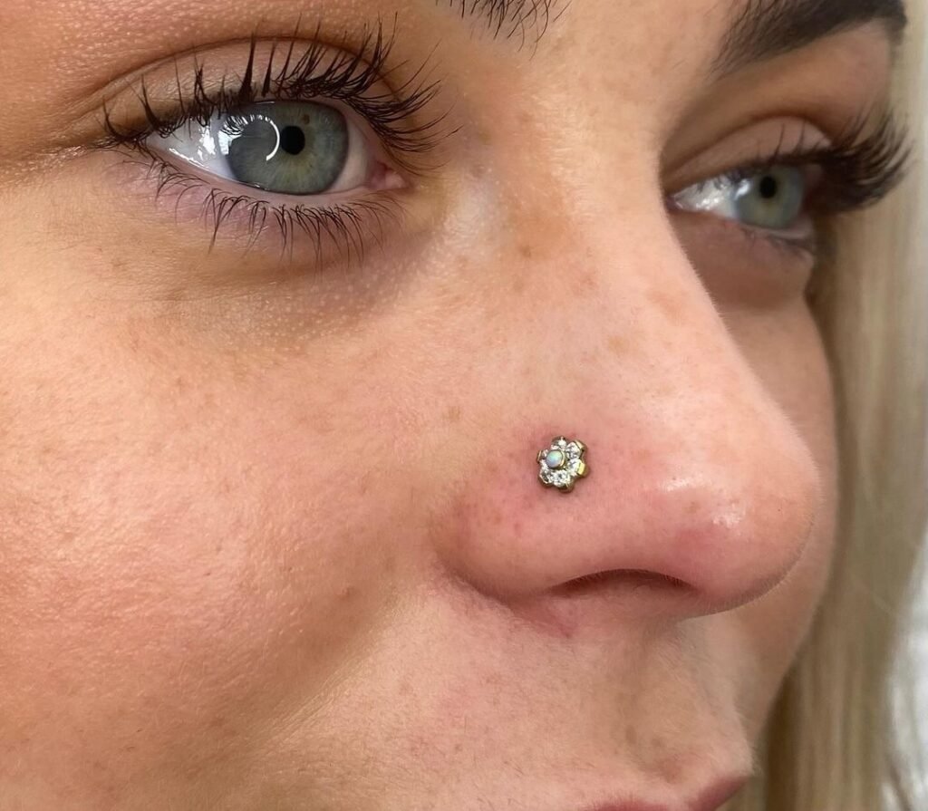 single Nose piercing